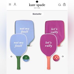 kate spade Blue & Pink Pickleball Paddle Duo